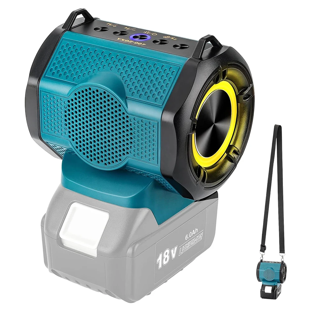 

НОВЫЙ Bluetooth-динамик для аккумуляторов Makita 18V Li-ion с портом USB Type-C, беспроводной компактный динамик для стройплощадок, дома и вечеринок