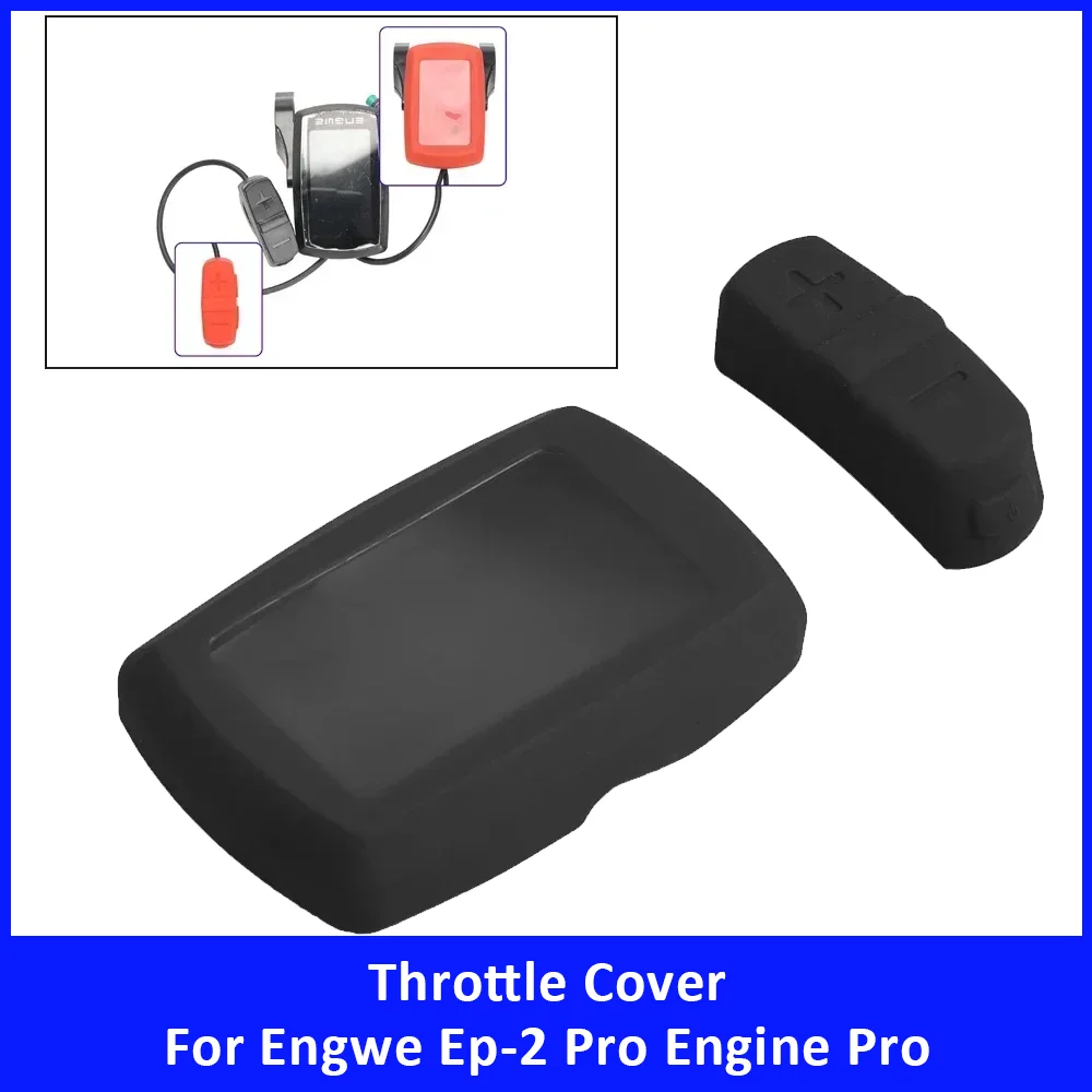 Silicone Throttle Cover for Engwe Ep-2 Pro Engine Pro Electric Bicycle Accessories Waterproof Instrument Shifter Protective Case
