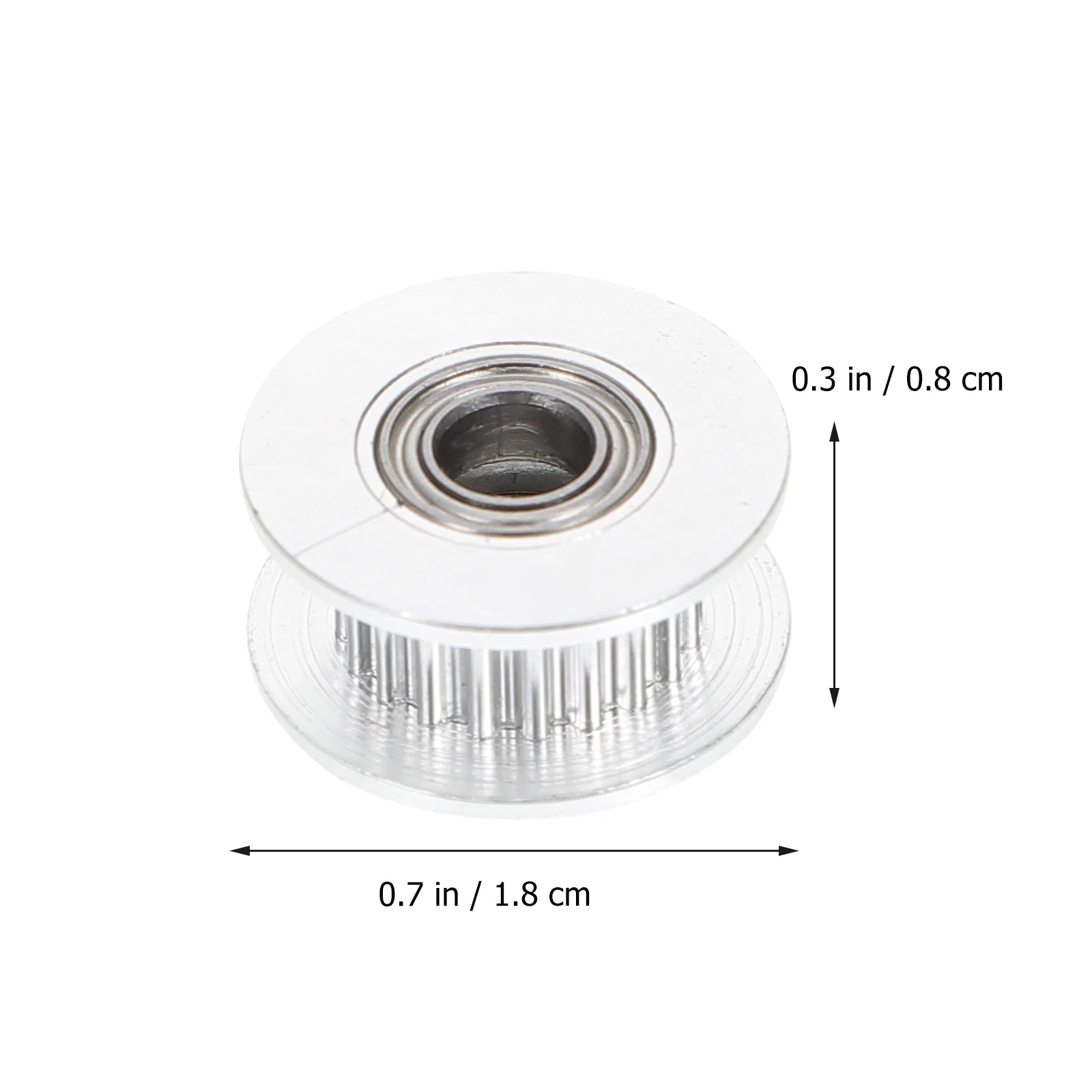 

5 pcs 3D Printer Synchronous Wheel Timing Pulley GT2 6mm Belt Width for CNC Milling Drilling Machines Smooth Aluminum