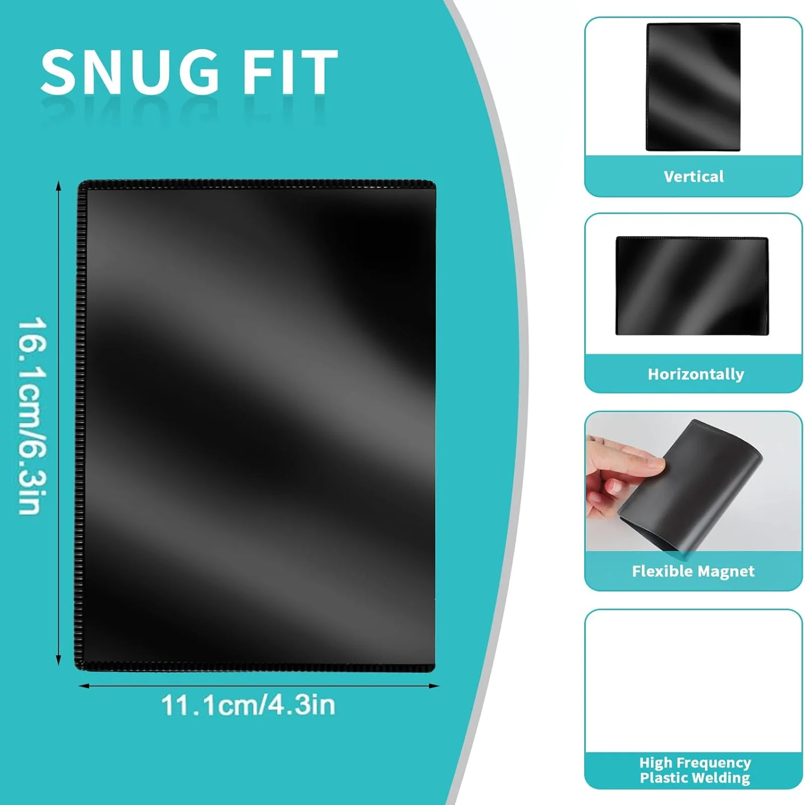 5 عبوات من إطار الصورة المغناطيسي مقاس 4 × 6 بوصات مع مغناطيس ثلاجة قابل لإعادة الاستخدام للصور إطار عرض مثالي #2