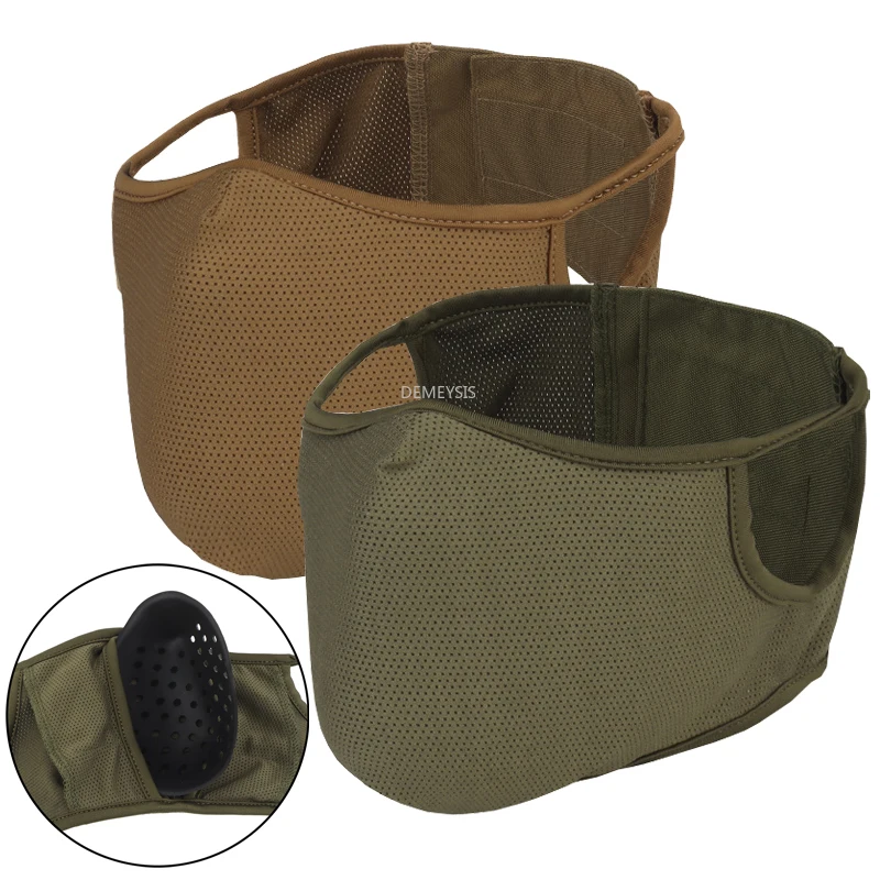 

Outdoor Hunting Mask Breathable Tactical Paintball Shooting Half Face Balaclava Mask Hiking Camping Riding Sports Scarves Masks