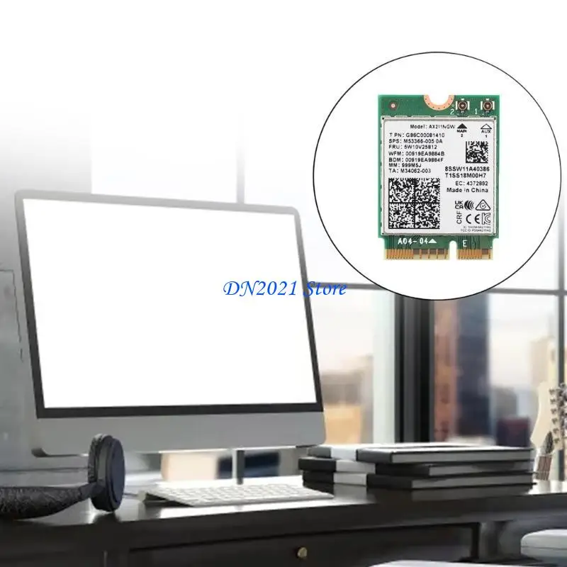 f3ke ax211ngw wifi 6eアダプターワイヤレスwi-fiカードbluetooth-compatible5.3 2.4g 6g