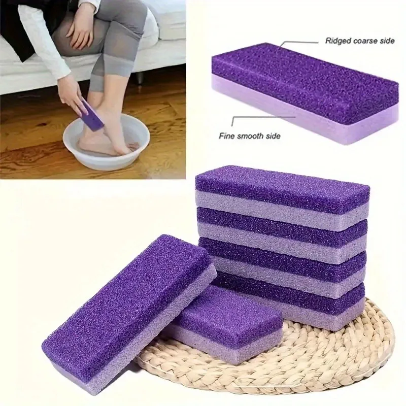 4pcs Reusable Foot Scrub Sponge- Reusable Exfoliating Brush- Beauty Salon Quality Spa Foot Brush Set- Softens
