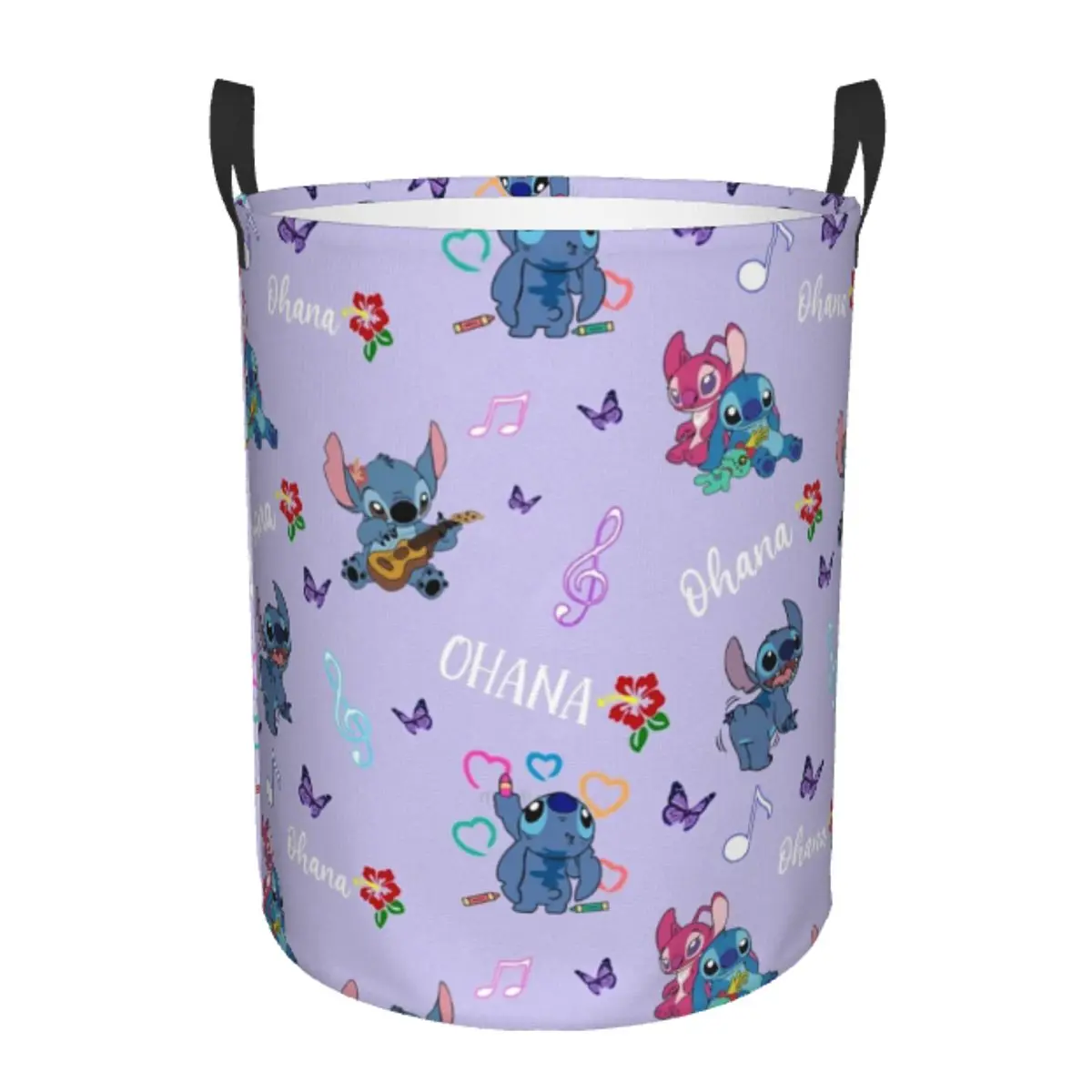 

Breathable Round Laundry Hamper Stitch Single-Layer Dirty Clothes Basket with Easy-Care Fabric for Home Organization