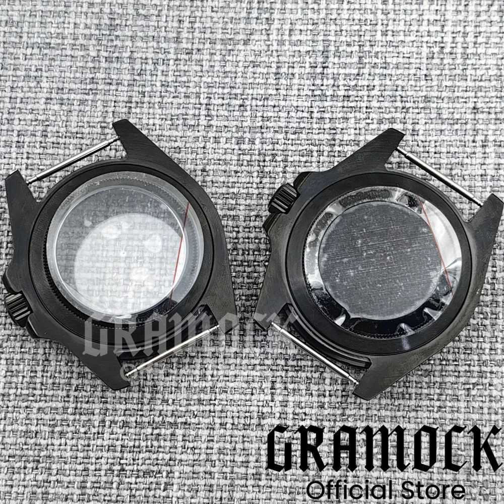 Мужской корпус часов GRAMOCK 40 мм EXP2, римские цифры, фиксированный безель, светящееся сапфировое стекло, подходит для механизма NH34 NH35 NH36 ETA2824 PT5000