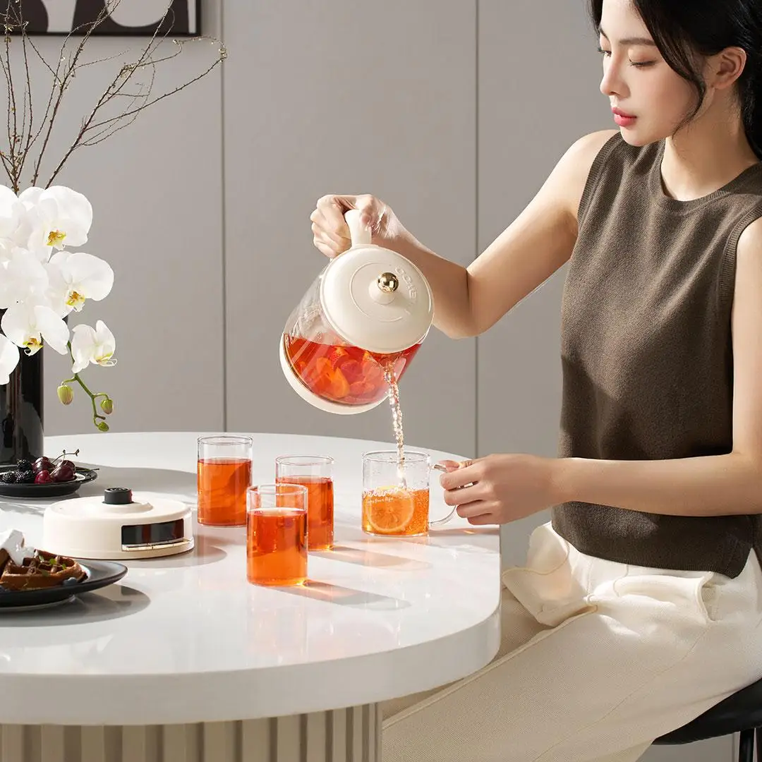 دايو 220 فولت 100 واط 1.5L فقاعة صغيرة وعاء الصحة العلمية لطيف الحساء متعدد المرحلة تعديل درجة الحرارة ضوء الصوت المغذي