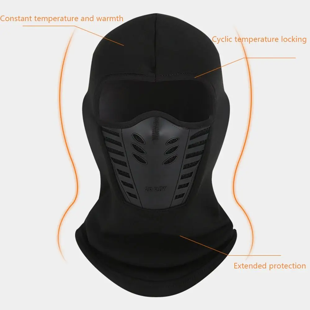 Winter Thermal Balaclava Motorcycle Scarf Hat Men Women Ski Running MTB Bike Windproof Ear Caps