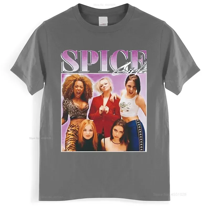 Spice Girls 90s Vintage Unisex Black Tshirt Women T Shirt Cotton Tshirt Women Summer Fashion T-shirt Euro Size