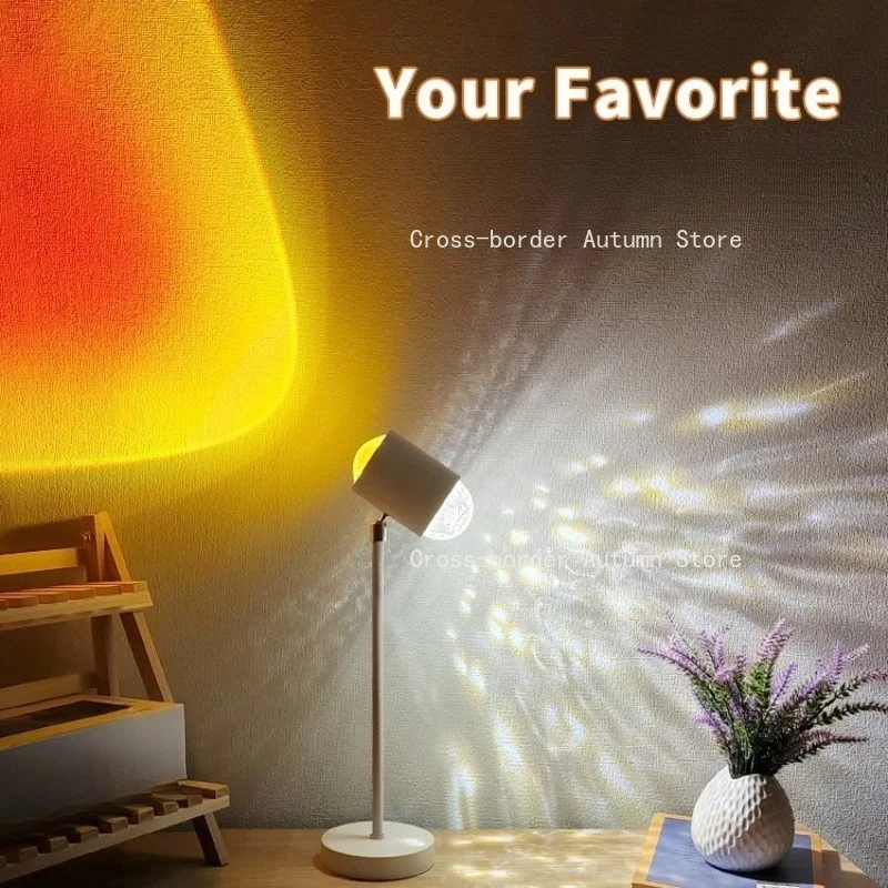 Double Headed Water Ripple Romantic Atmosphere Lamp, Table Lamp, convenient and practical