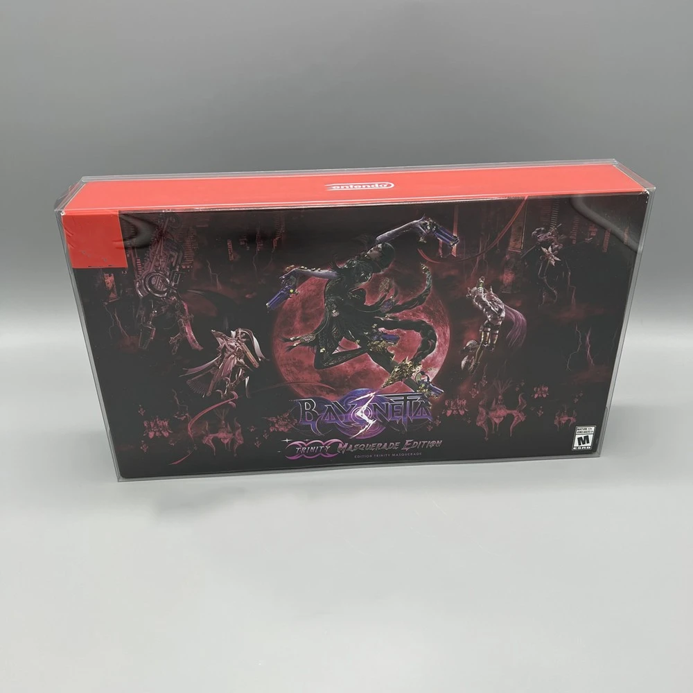 Transparent Box Protector For Bayonetta 3/Nintendo Switch/NS For Use Collect Boxes TEP Storage Game Shell Clear Display Case