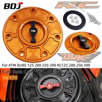 BDJ DUKE RC 250 tapa de tanque de combustible de desmontaje rápido sin llave tapas de combustible de tanque de aceite cubierta para KTM DUKE 125 200 250 390 RC125 200 250 390