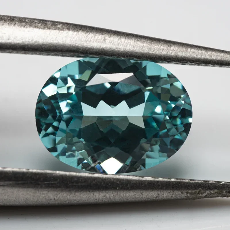 

Lab Grown Paraiba Oval Shape VVS1 Stone for Charms Diy Advanced Jewelry Making Necklace Materials Selectable AGL Certificat
