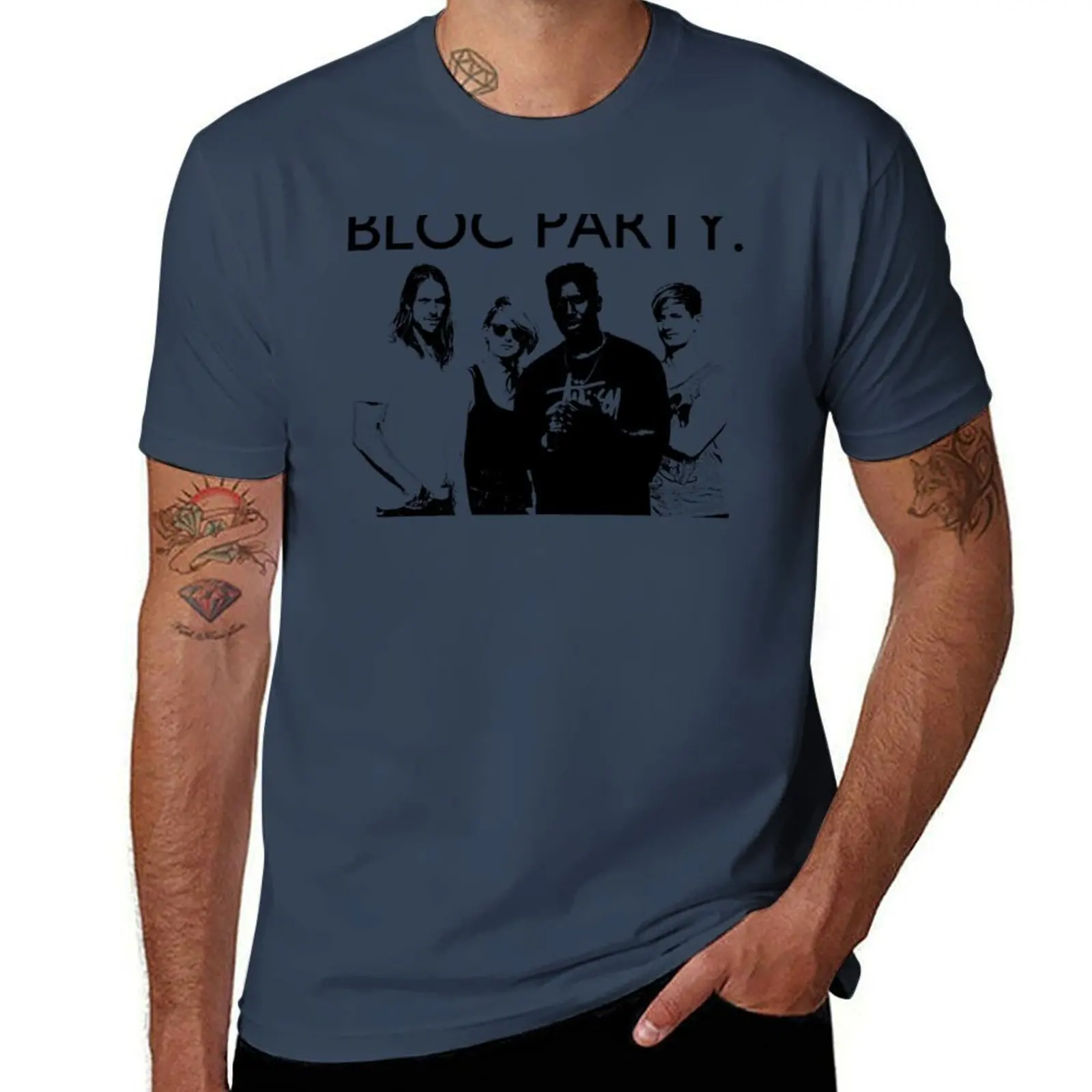

BLOC PARTY T-Shirt Work Casual Loose Fit T-Shirt
