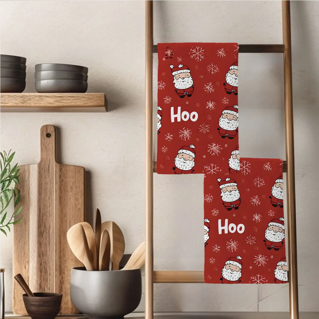 40x60 سنتيمتر عيد الميلاد منشفة شاي المطبخ قماش الأطباق عيد الميلاد نمط شجرة ثلج سانتا كلوز تنظيف الملابس هدية زينة عيد الميلاد #6