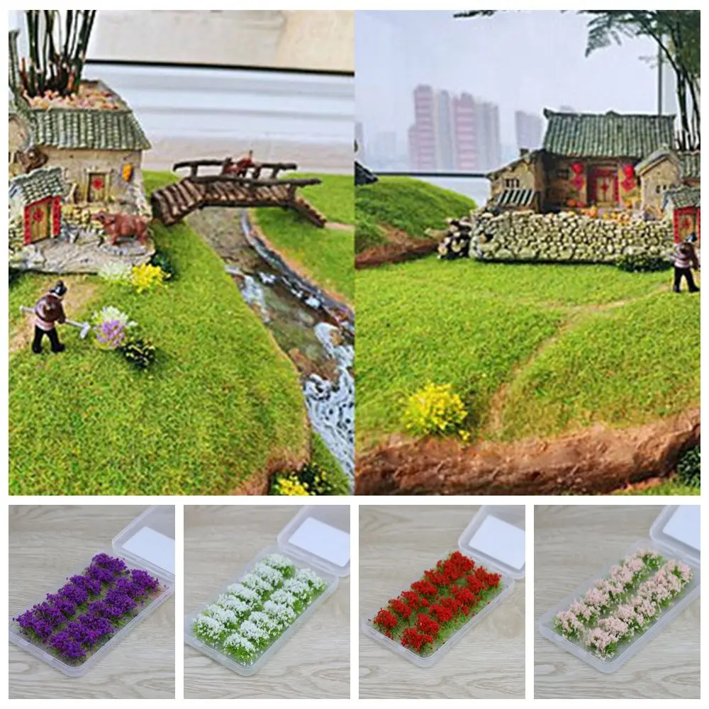 14 قطعة مادة يدوية مادة خارجية عش زهور نباتي نموذج بناء رملي #2