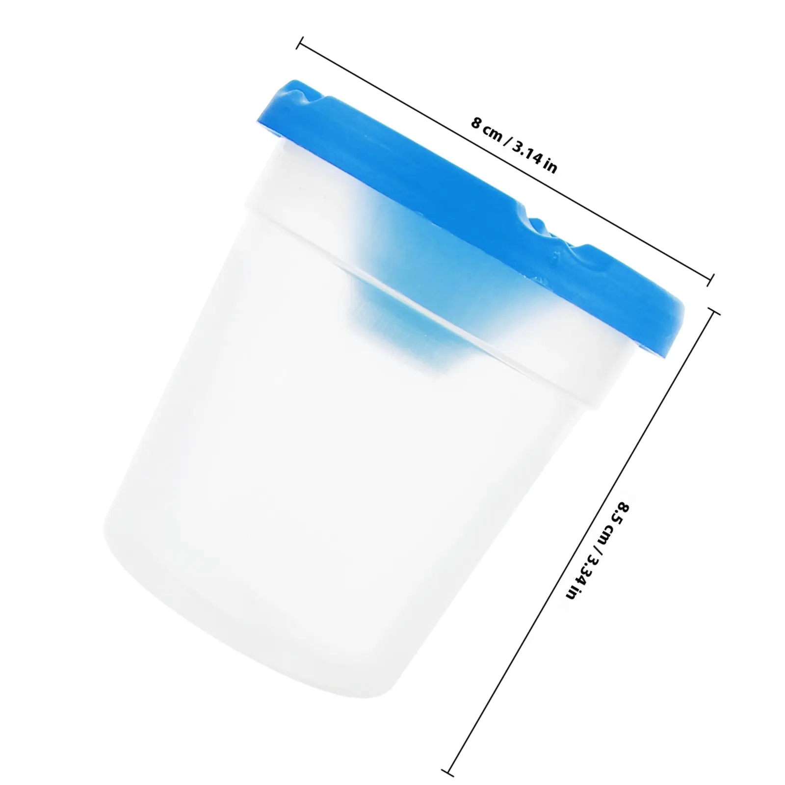 4Pcs Rotating Painting Brush Wash Bucket Compact Easy-to-Clean ABS Brush Basin for Young Artists Kids Painting Tools Studio Use view 6