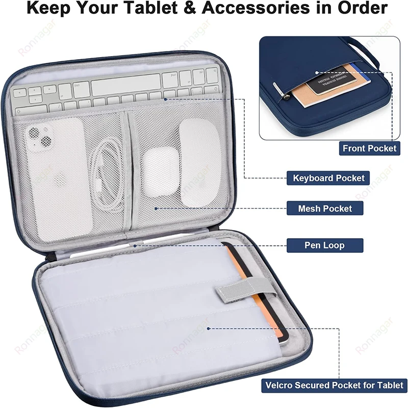 Laptop Sleeve for 13-inch New MacBook Air M4/A3240 2025 M3/A3113 M2/A2681 M1/A2337 A2179 A1932 for MacBook Pro M2/A2686 M1/A2338