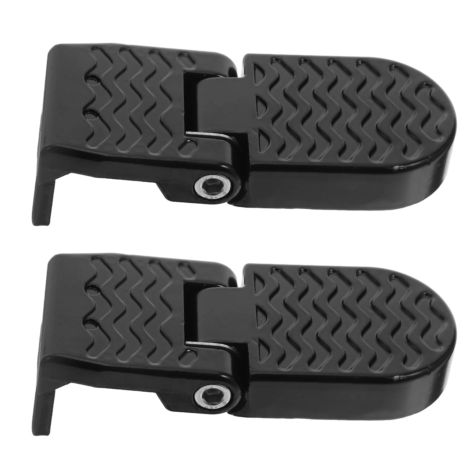 

1Pair Electric Bike Folding Pedals Durable Aluminum Alloy Non-Slip Rear Seat Footrests Mountain Bicycle Passenger Foot Pegs