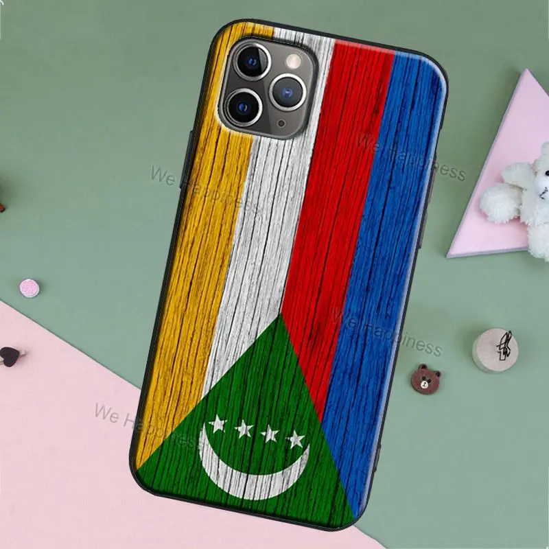 Comoros Flag Case For iPhone 11 12 Pro Max 13 mini SE 2020 XR X XS MAX 6S 7 8 Plus Back Cover Shell