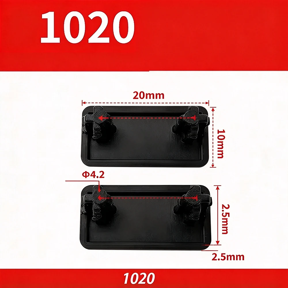 Black ABS Plastic End Cap Cover Plate Endcap for EU Aluminum Profile 2020 2040 3030 3060 3030R 4040 4080 4040-160160