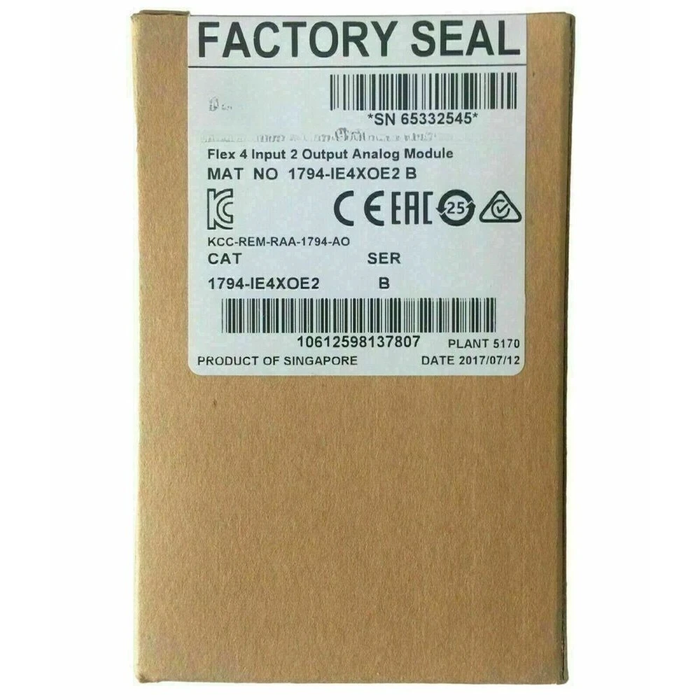 

New Factory Sealed 1794-IE4XOE2 SER B Flex 4 Input 2 Output Analog Module