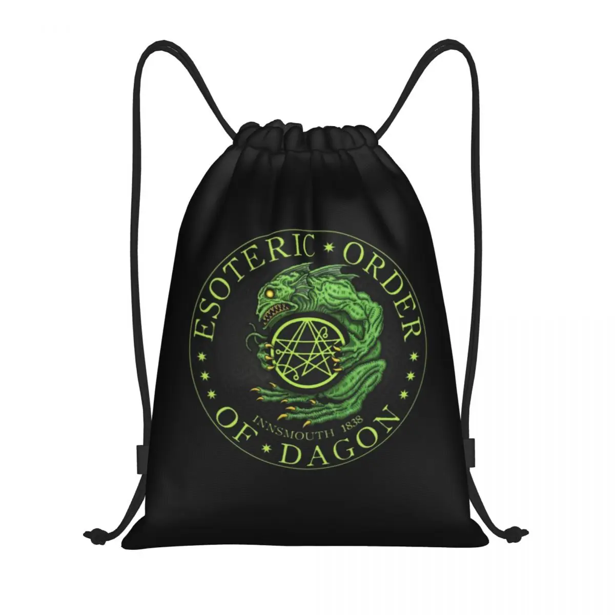 Brauch den Ruf von Cthulhu Kordel zug Rucksack Taschen leichte Love craft Mythos Monster Gym Sport Sackpack Säcke für Yoga