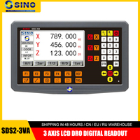 SINO SDS2-3VA 3 Axis BIG LCD DRO Digital Readout 5 Languages Large Screen Scale Display For Lathe Grinder Millilling Machine