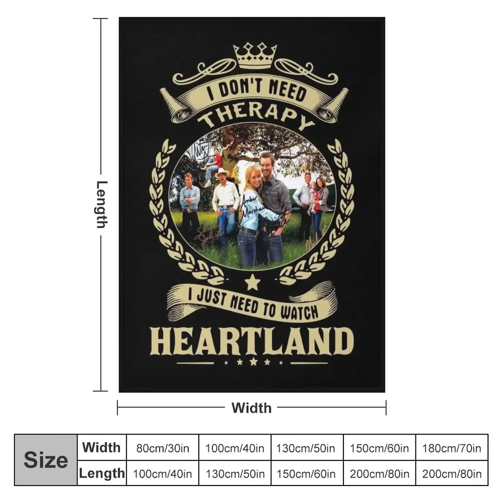 I don’t need Therapy I just need to watch Heartland Throw Blanket for babies Weighted Moving For Sofa Thin sofa bed Blankets