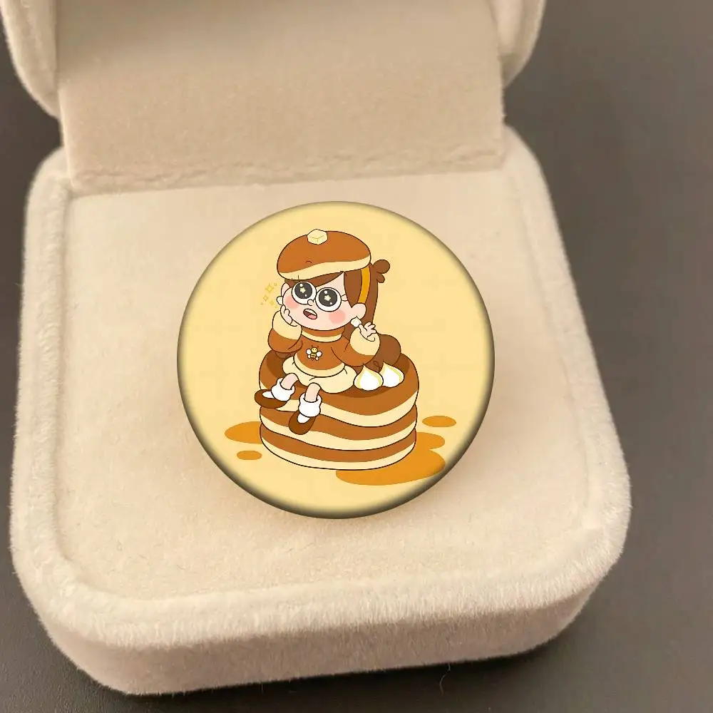 مابل P-Pines دبابيس الإبداعية مضحك وجه مبتسم جولة المفاجئة في بروش شارة ظهره قبعة اكسسوارات مجوهرات هدايا #2