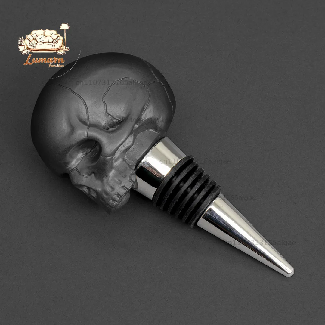 British Luckies Skull Dog Head Wine Cork Seal Plug Iron & Glory Wine Plug Seal Plug