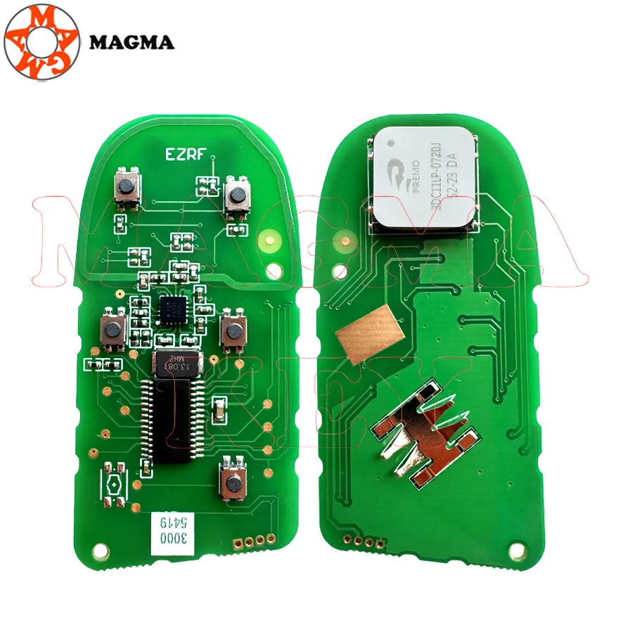 MAGMA ما بعد البيع 2/3/4/5 أزرار مفتاح بعيد ذكي فوب 433 ميجا هرتز 4A رقاقة M3N40821302 68250335AB لبوصلة جيب مع شفرة SIP22 #2