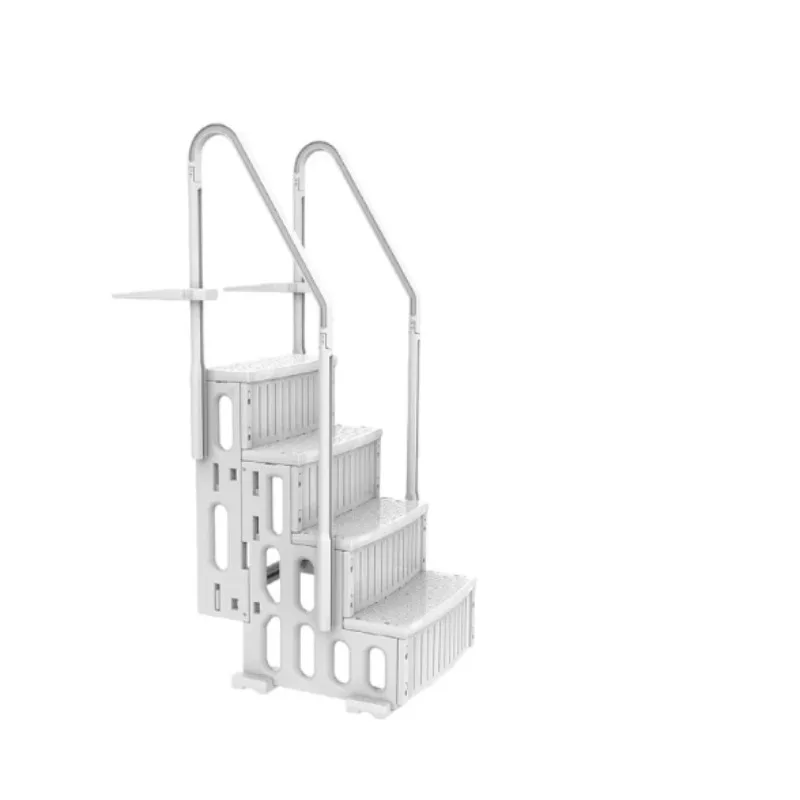 Above Ground Swimming Pool Ladder・Heavy‑duty Plastic Pool Step Ladder For Outdoor Swimming Pool Access Installation