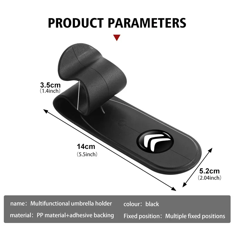 Car Sticker Multifunctional Car Umbrella Holder Fastener Hook Accessories For Citroen Grand Berlingo Jumper Celysee Xsara Picass - view 6