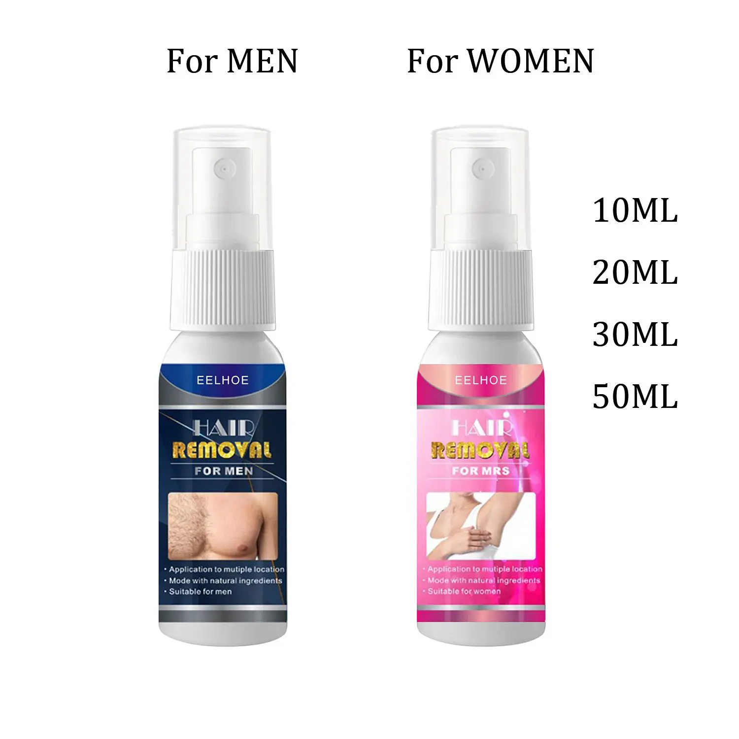 Permanant Hair Growth Removal Inhibitor Spray Beard Bikini Intimate Legs Body Armpit Painless Facial Stop Hair Depilatory