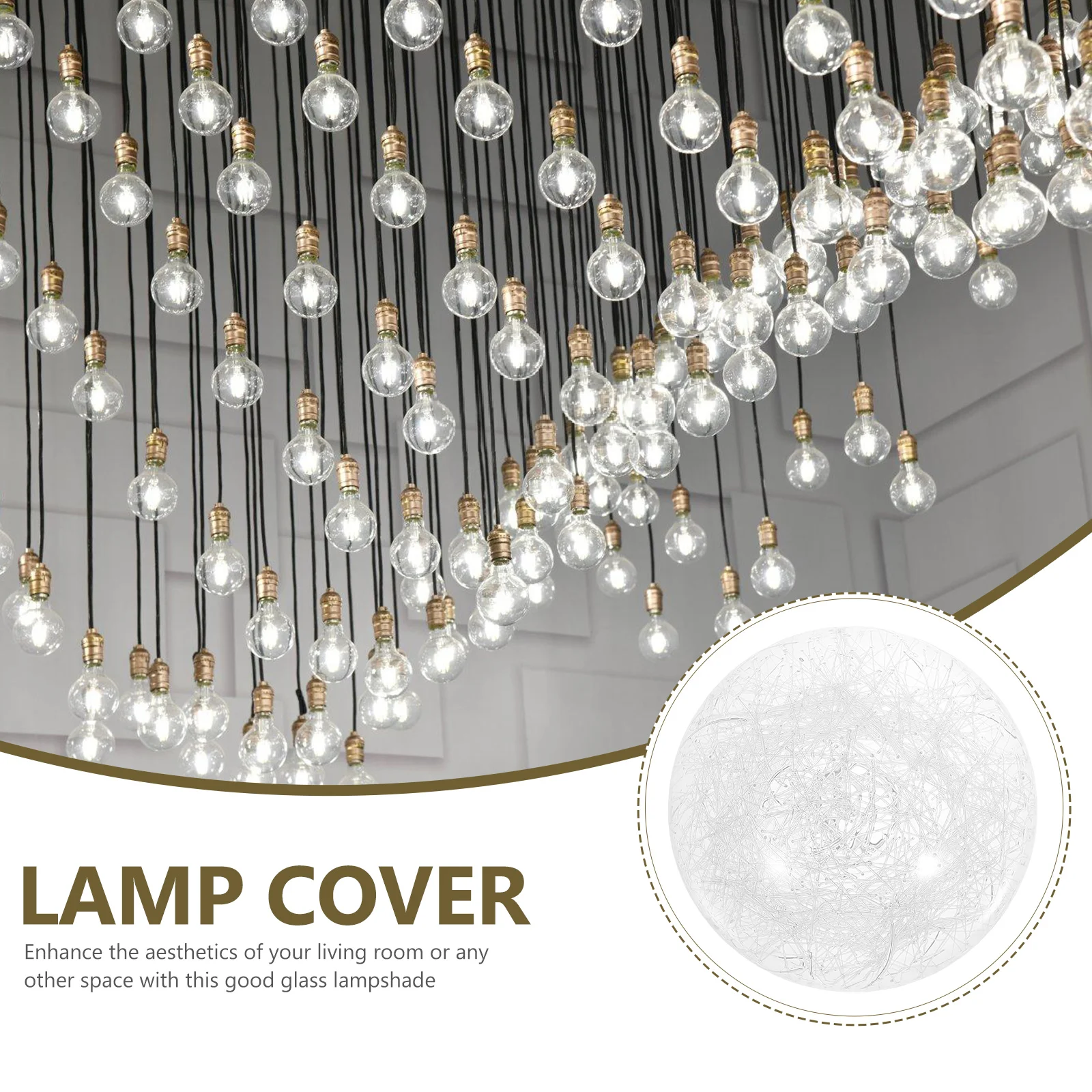 Glass fiber Lamp Shade G9 Base Hanging LampShade 100mm 120mm Ceiling Light Shade Chandelier lamp cover home hotel lighting decor