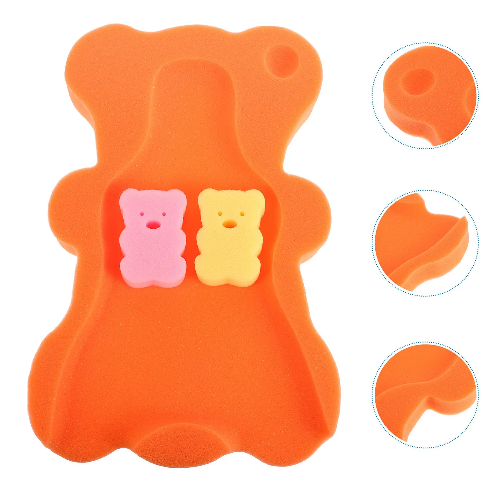 

Infant Bath Sponge Mat Non Slip Soft Baby Bath Pad Foldable Newborn Bathtub Cushion Support Shower Tub Mat Baby