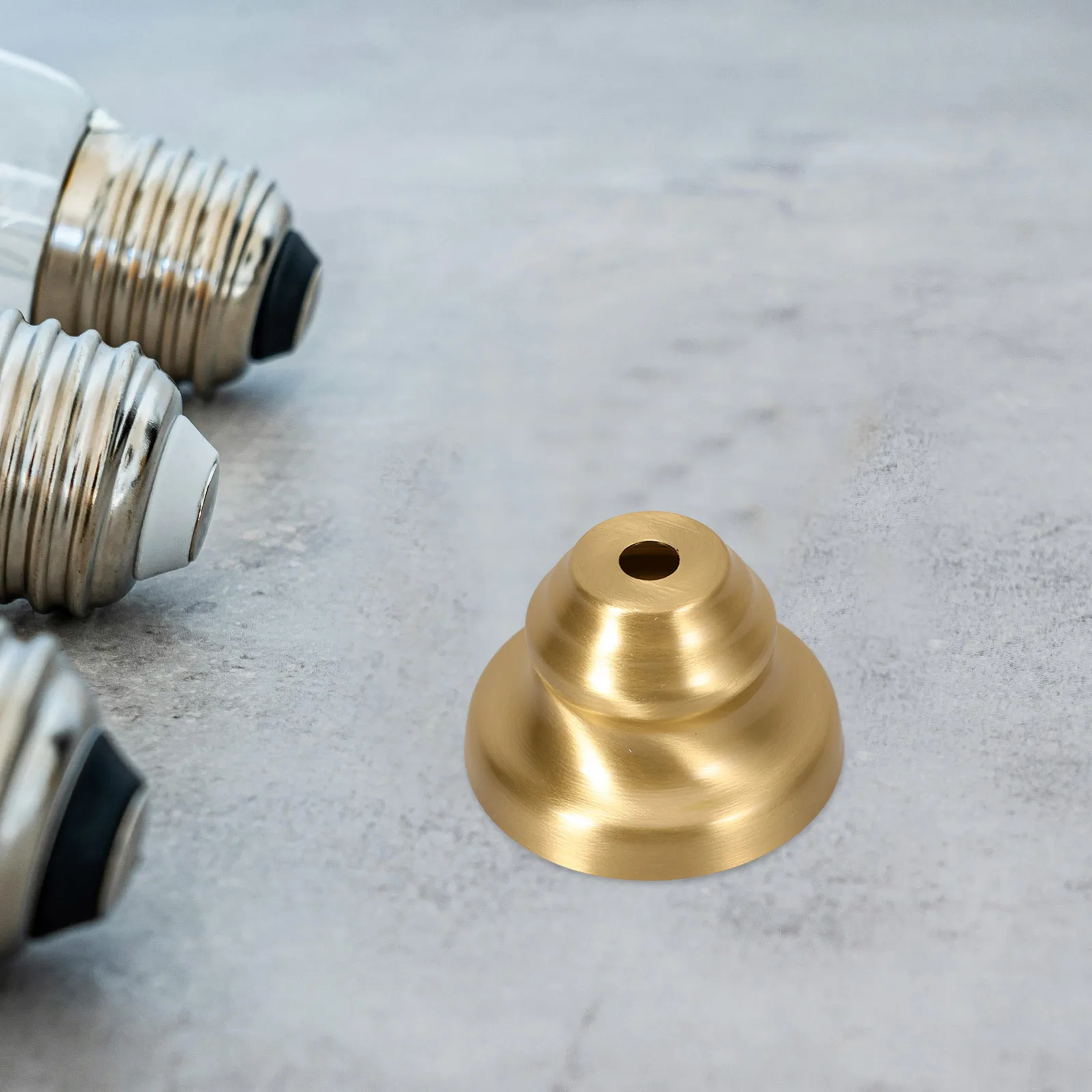 Pure Copper Lamp Cup Accessory Sturdy Light Socket Holder Finial For Table Floor Lamp Replacement Modern Fixture Part