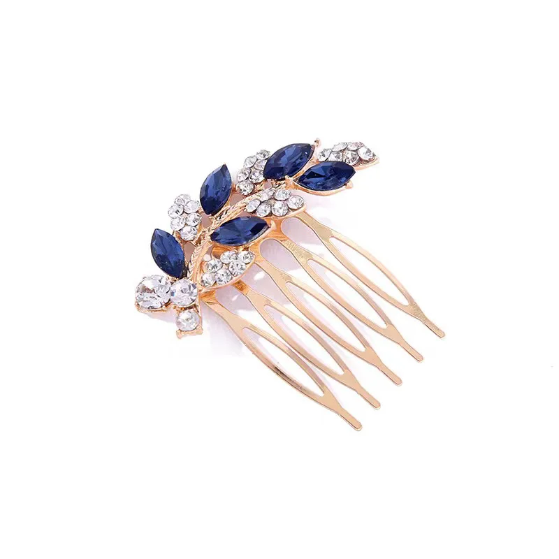 Fashion Simple Rhinestone Hair Comb Vintage Crystal Shiny Hairpins For Bride Hair Accessories Wedding Headwear