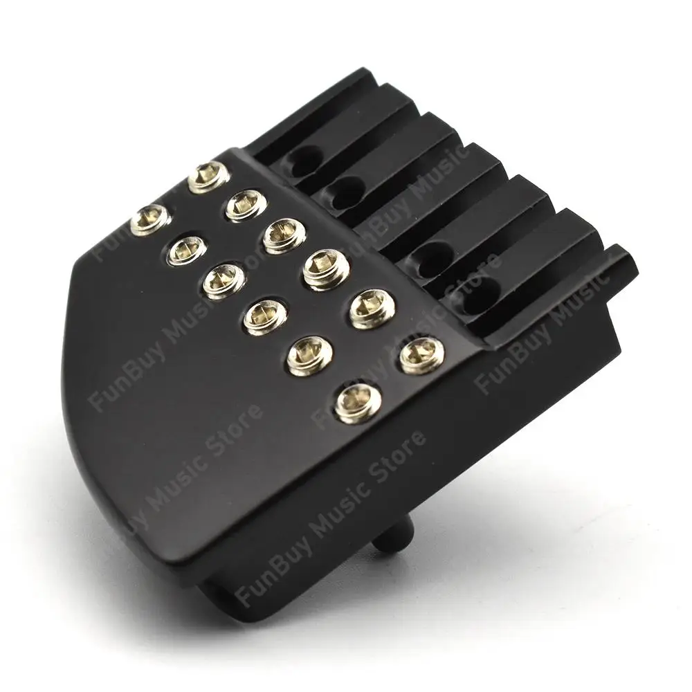 6 String Headless Guitar Bridge Nut Guitar Fixed Saddle Bridge Nut Replacement Parts for Headless Electric Guitar Accessoris