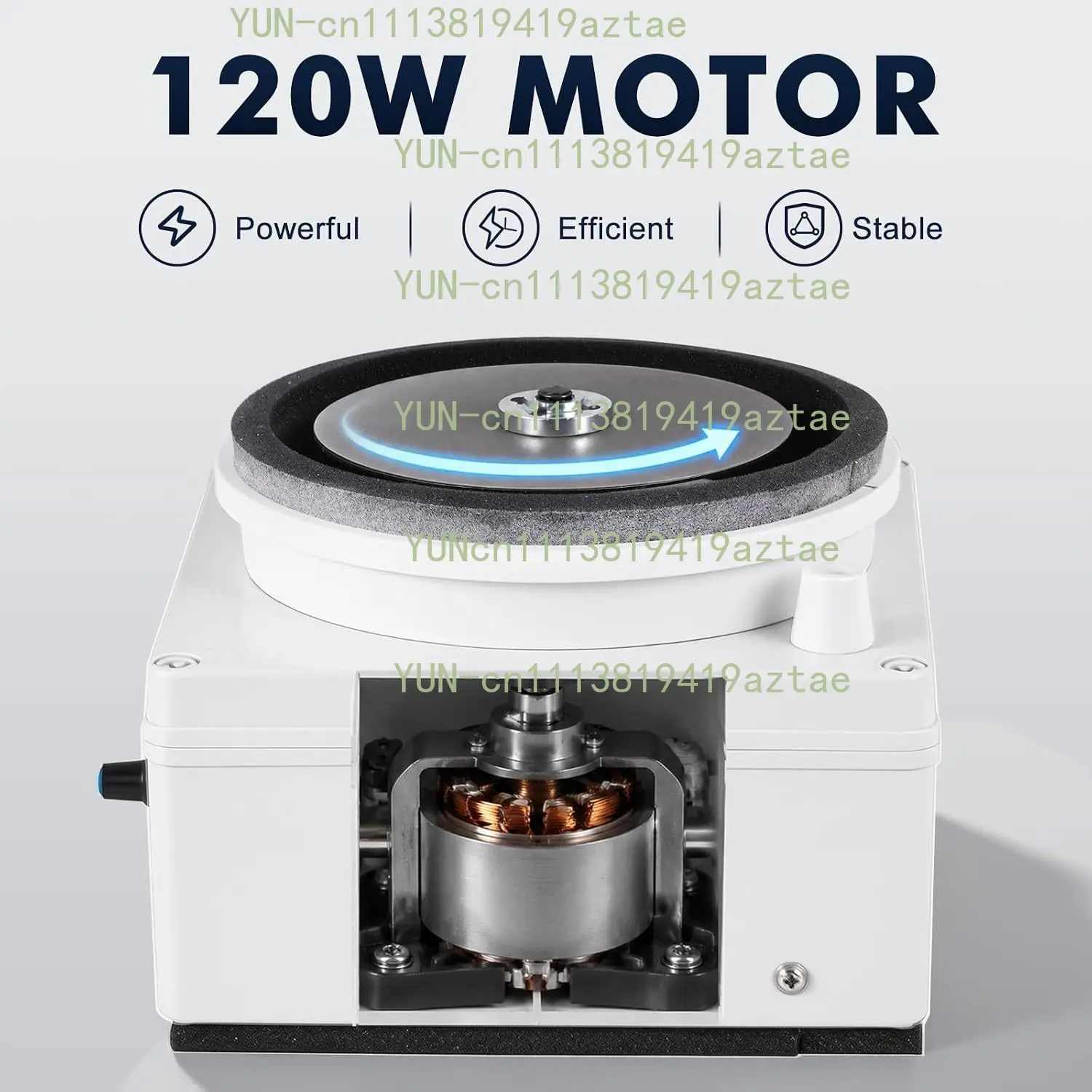 Electric Flat Grinder (Water-Cooled)- 125MM Diamond Grinding Wheel, Portable Sharpening Machine for Knives/Gemstones/Lapidary