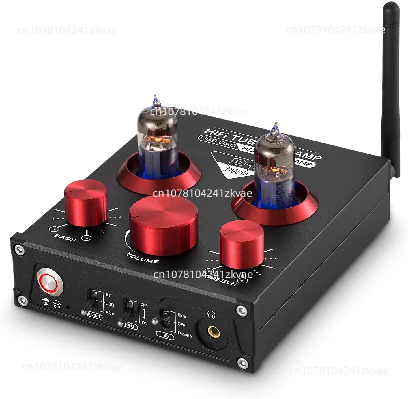 For Bluetooth 5.0 Receiver P1 Gallbladder Level Tube Preamplifier Tube Amplifier USB Decoding Headphone Amplifier High Bass