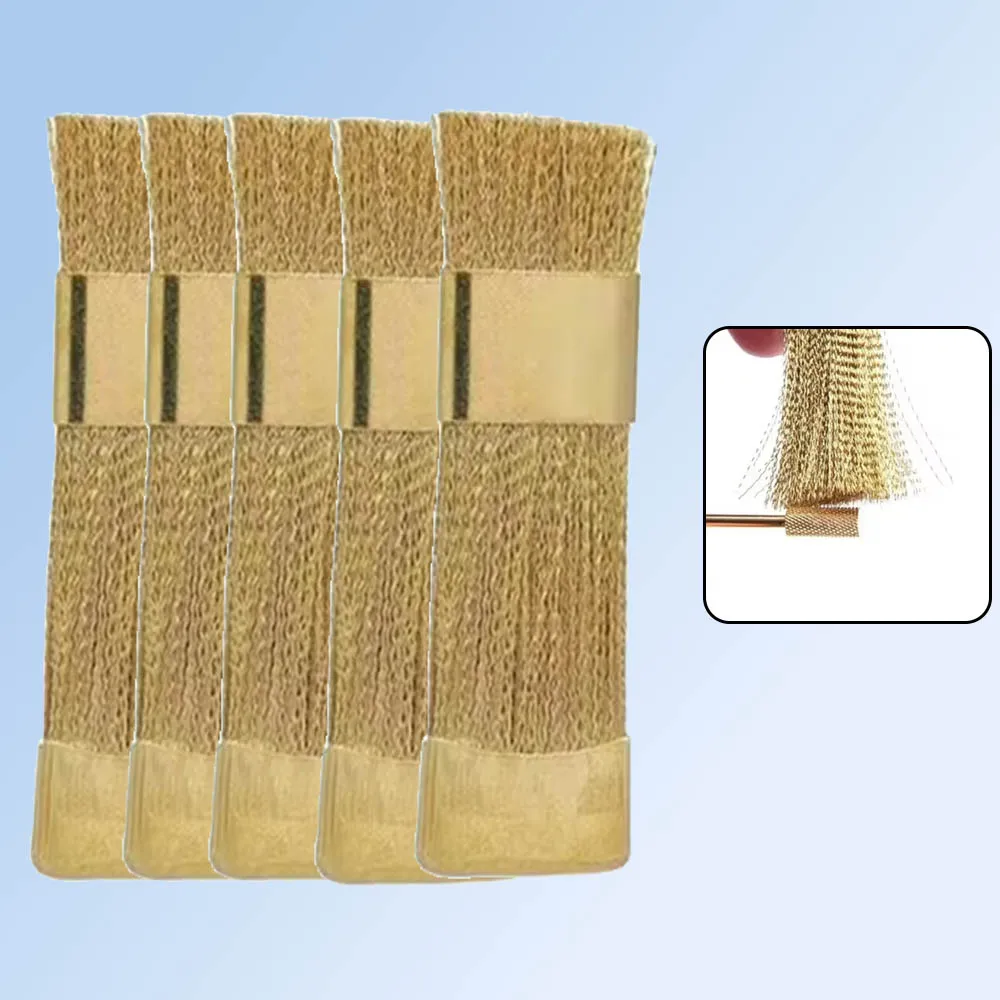 

Professional Gold Plated Dental Drill Bits Cleaning Brushes Set for Root Canal Treatment Nail Drills Brass Wire Applications
