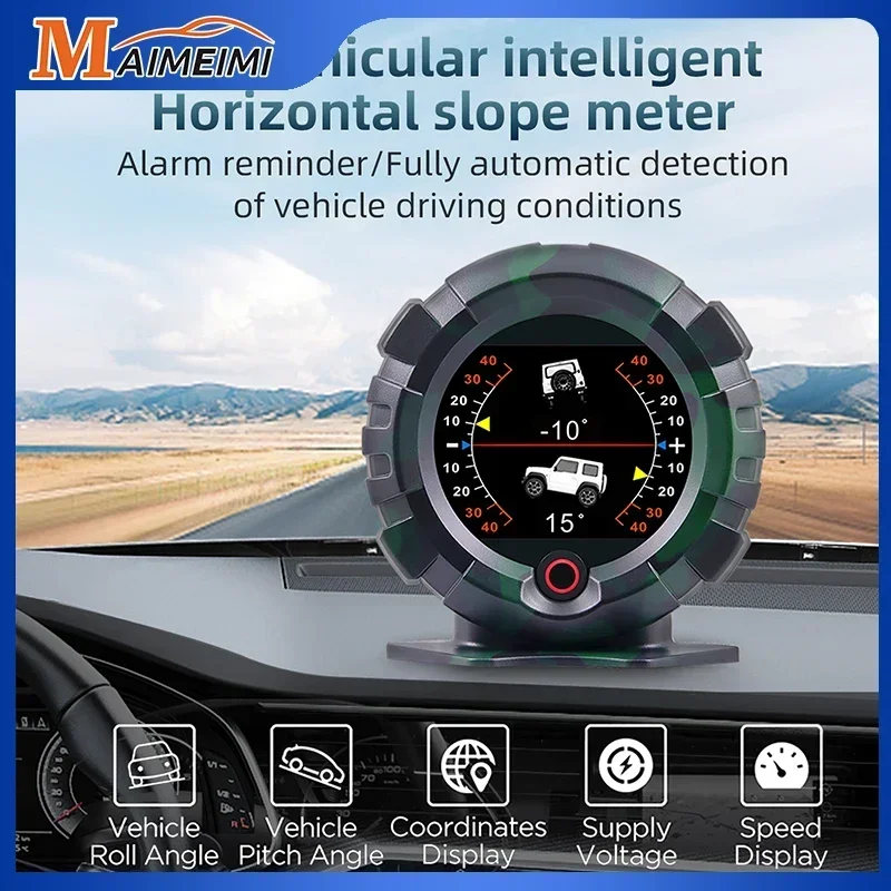 

X95 HUD 4x4 Inclinometer Slope Angle Speed Satellite Timing GPS Off-road Car Accessories OBD Head Up Display Multifunction Meter