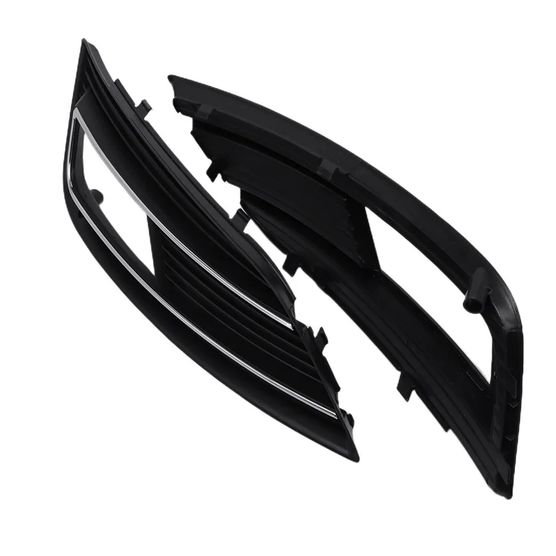 

2PCS Left & Right Fog Light Grille Cover Replacement Parts Accessories For 2013-2016 A4 8K0807681K 8K0807682K