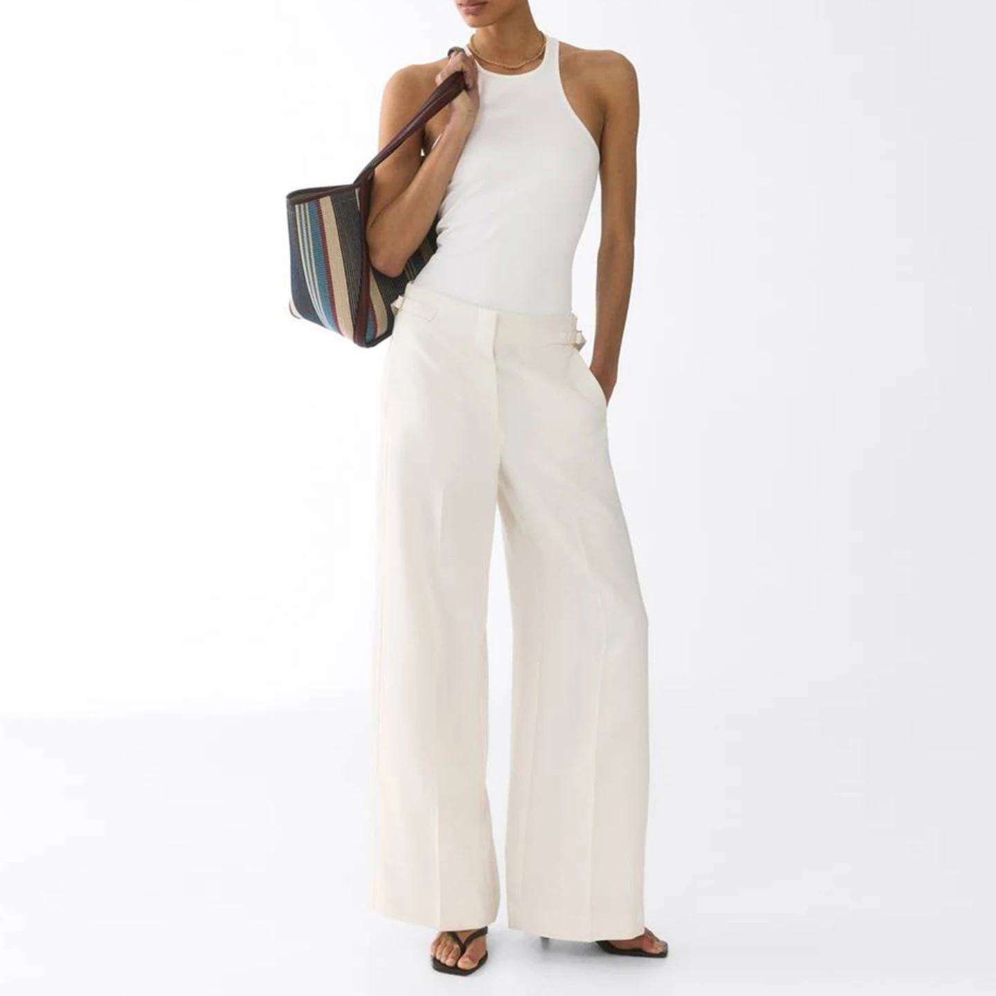 Fashionable Wide Leg Loose Fit Slimming Pants Women's Autumn 2026 New Arrival Personalized Casual Trousers ZADATA Brand