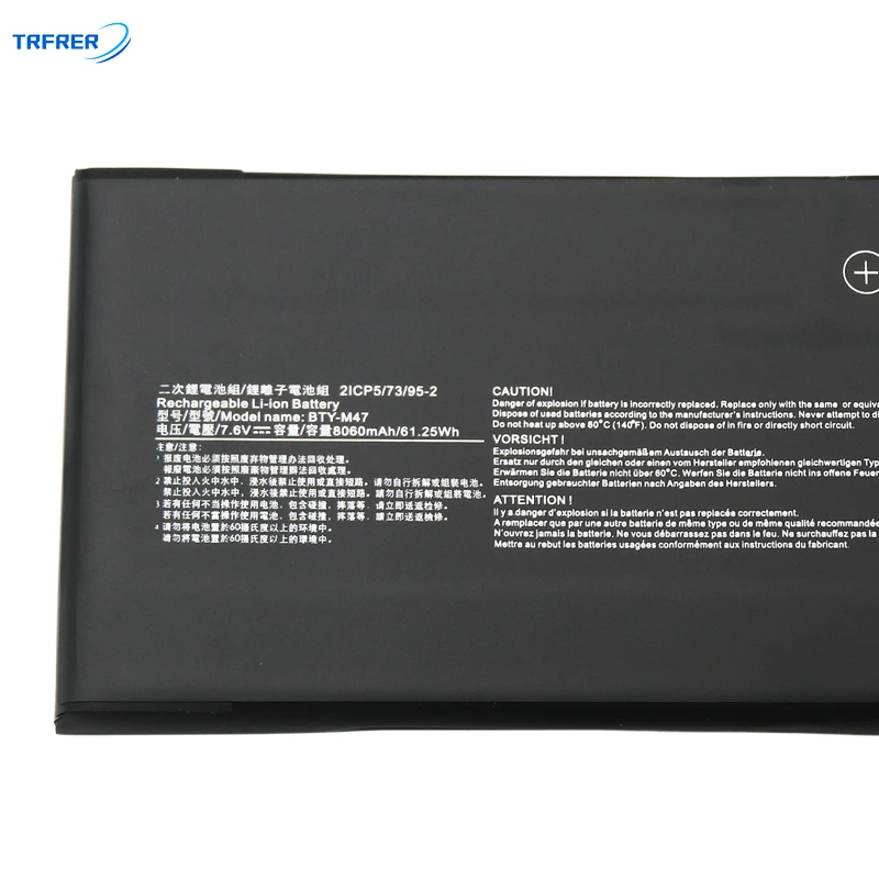 BTY-M47 laptop akku für msi MS-14A1 MS-14A3 gs40 6qe gs43 gs43vr 7,6 v 61,25 wh 8060mah