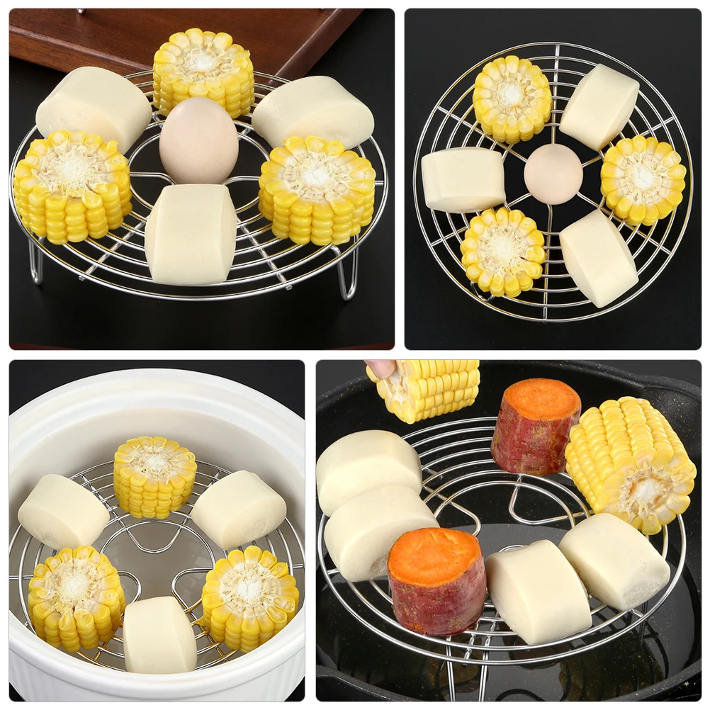 

Stainless Steel Rack 304 Material Rice Cooker Shelf Cooling Basket Baking Steam Holder Baking Stand Cake Roasting