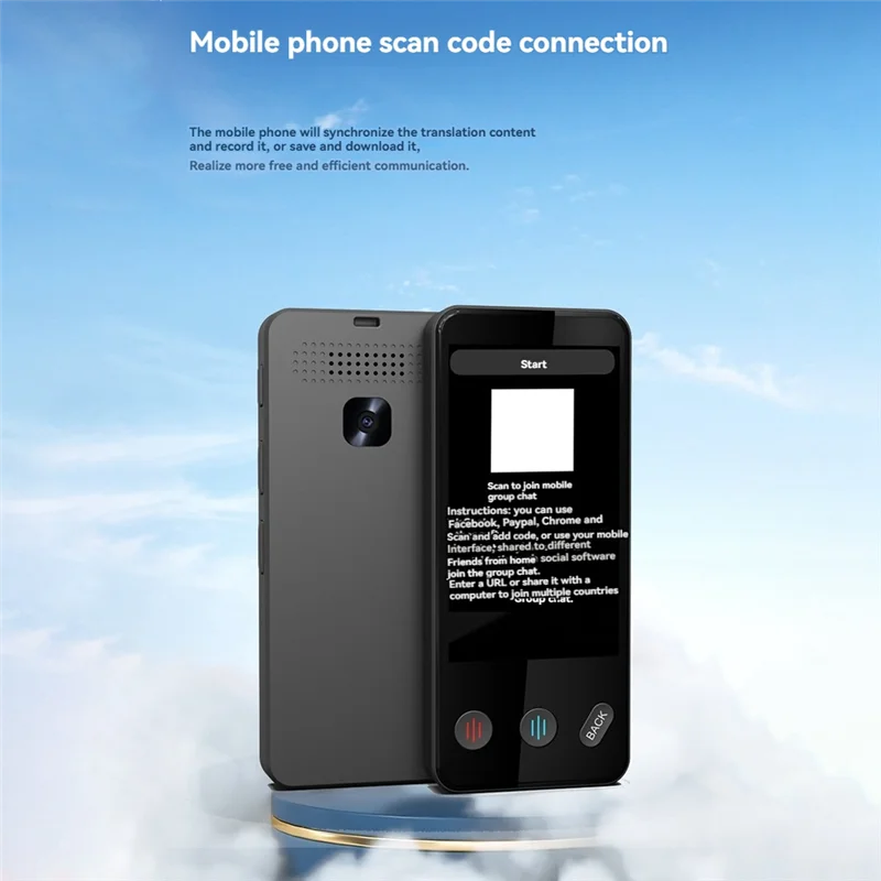 

-A94Z Smart Voice Translator Device Multi 139 Languages Translation Portable Photo Record Text Translator Machine