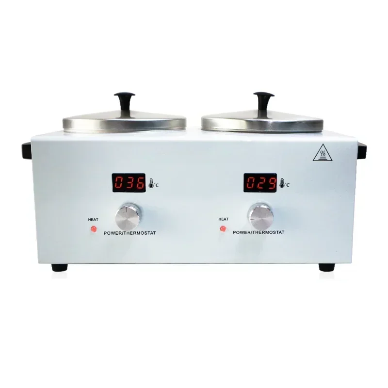 Hot sales Double Depilatory Wax Warmer With Display Screen For Melting Heater Dual Salon Hot Paraffin Home Use Products