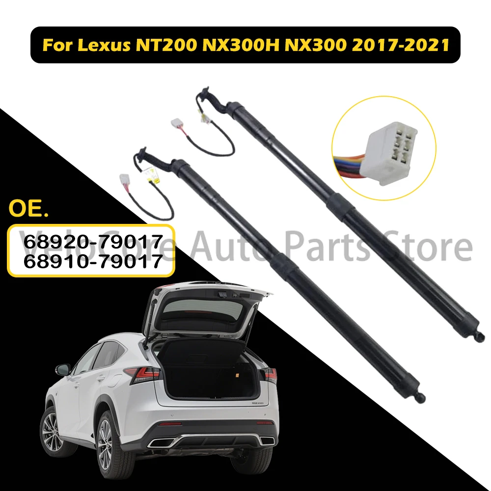 Electric Tailgate Gas Struts For Lexus NX200/NX300h/NX300 2017-2021 Power Liftgate Support Struts 68920-79017 & 68910-79017